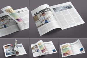 Banner image of Premium Open Magazine Mockups  Free Download