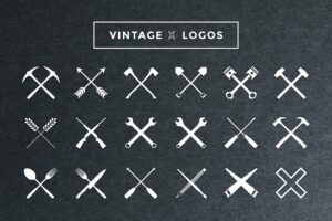 Banner image of Premium Vintage X Logos  Free Download