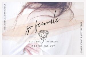 Banner image of Premium So Female Branding Kit - Icons & Watercolours  Free Download