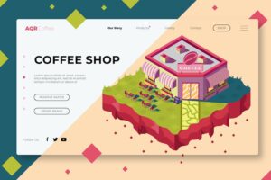 Banner image of Premium Coffee Shop Banner Landing Page  Free Download