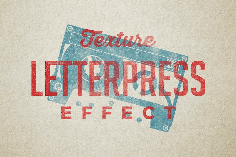 Premium Vintage Letterpress Texture Effects  Free Download
