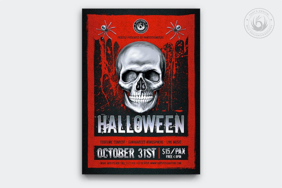 Premium Halloween Flyer Template V23  Free Download