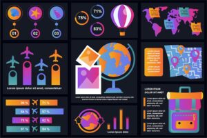 Banner image of Premium Travel Infographics Design Template  Free Download