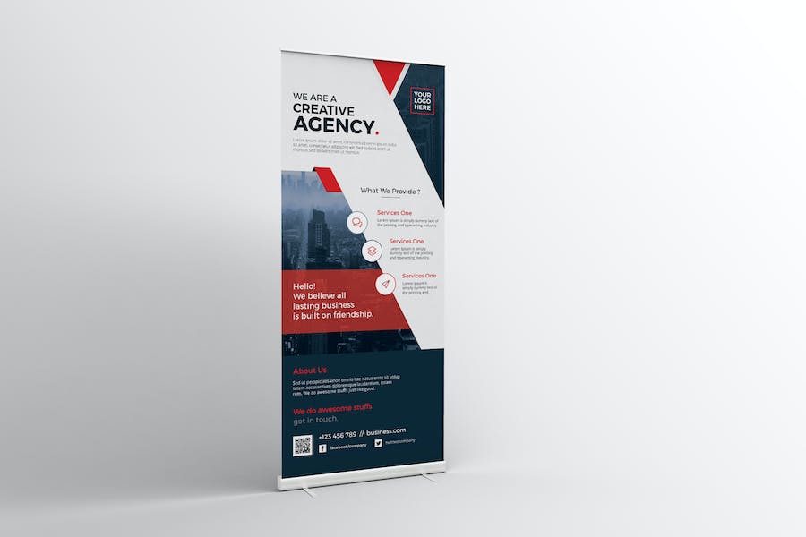 Premium Roll Up Banner  Free Download