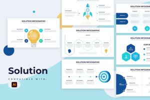 Banner image of Premium Business Solution Illustrator Infographics  Free Download