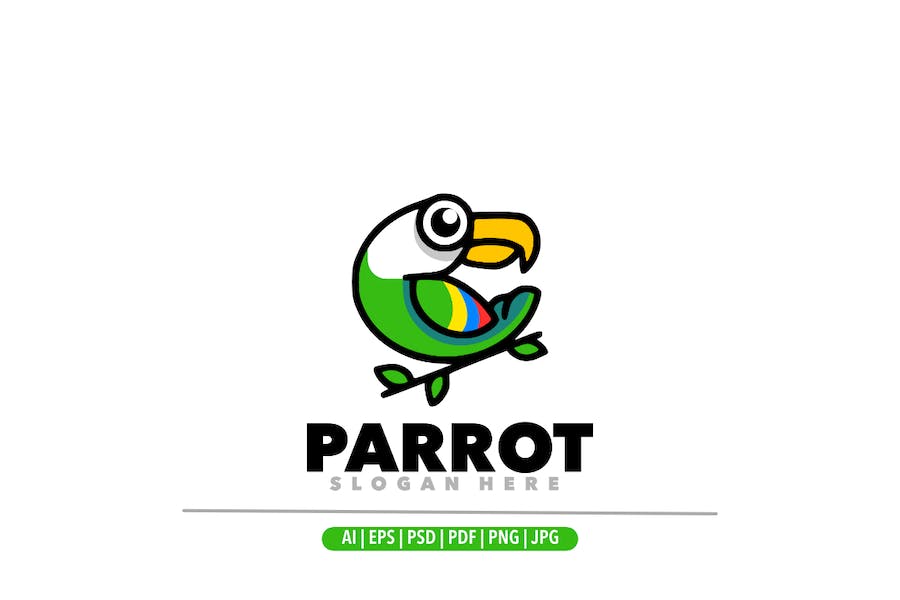 Premium Parrot Logo  Free Download