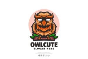 Banner image of Premium Owl Mascot Logo  Free Download