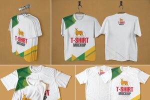 Banner image of Premium Modish Round Neck T-Shirts Mockups  Free Download