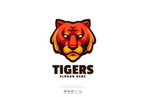Banner image of Premium Tiger Head Logo  Free Download