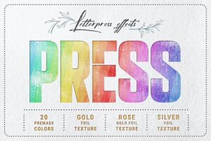 Banner image of Premium Letterpress Text Logo PSD Mockups  Free Download