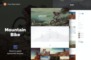 Banner image of Premium Mountain Bike Creative Extreme Sport PSD Template  Free Download
