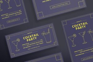 Banner image of Premium Cocktail Party Flyer Template  Free Download