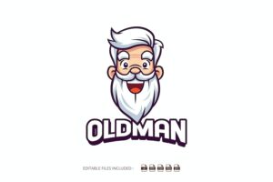 Banner image of Premium Oldman Logo  Free Download