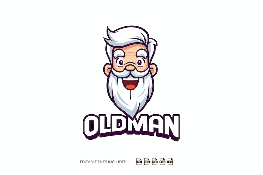 Premium Oldman Logo  Free Download