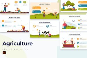 Banner image of Premium Business Agriculture Illustrator Infographics  Free Download