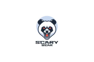 Premium Scary Simple Mascot Logo Free Download