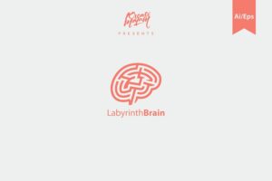 Banner image of Premium Labyrinth Brain Logo  Free Download