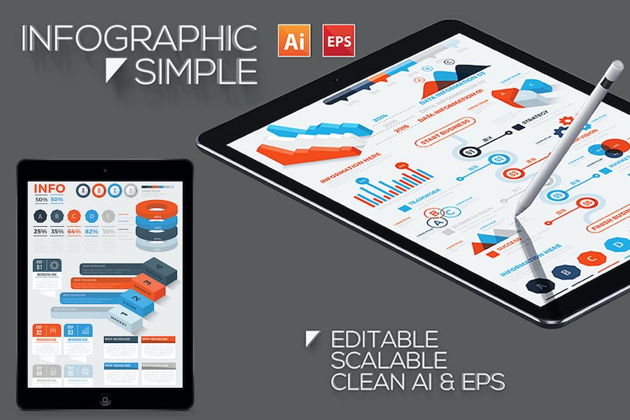Premium Infographic Simple 1  Free Download