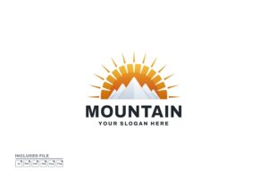 Banner image of Premium Mountain Logo  Free Download