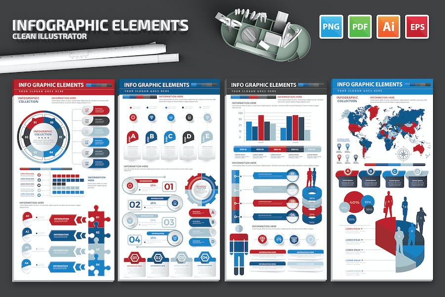 Premium Infographic Elements  Free Download