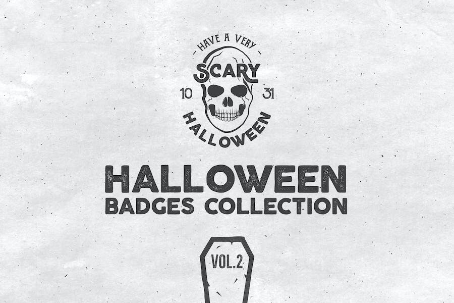 Premium Halloween Badges Set Vol. 2  Free Download