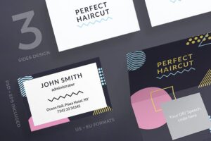 Banner image of Premium Haircut Masterclass Business Card Template  Free Download