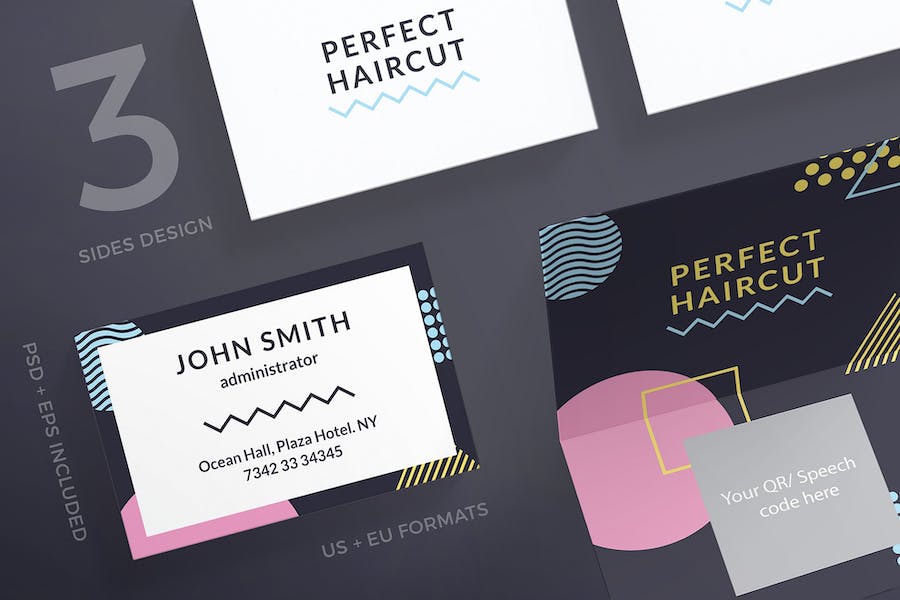 Premium Haircut Masterclass Business Card Template  Free Download