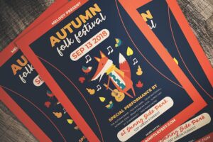 Banner image of Premium Autumn Folk Fest Flyer  Free Download