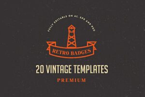 Banner image of Premium 20 Vintage Logos & Badges  Free Download
