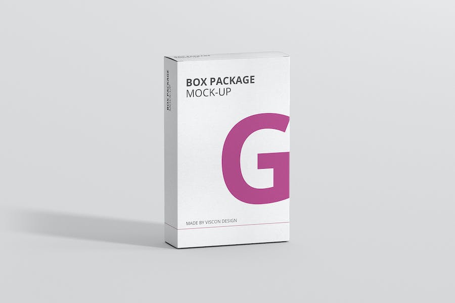 Premium Package Box Mock Up Flat Rectangle  Free Download