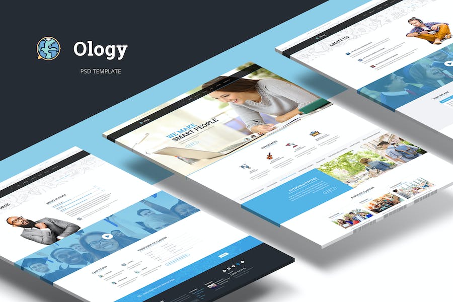 Premium Ology Education Courses & Classes PSD Template  Free Download