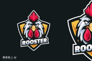 Banner image of Premium Head Rooster Mascot Logo Designs  Free Download
