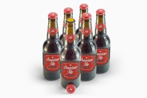 Banner image of Premium Beer Amber Bottle Mockup  Free Download