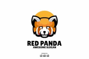 Banner image of Premium Red Panda Mascot Logo Design  Free Download