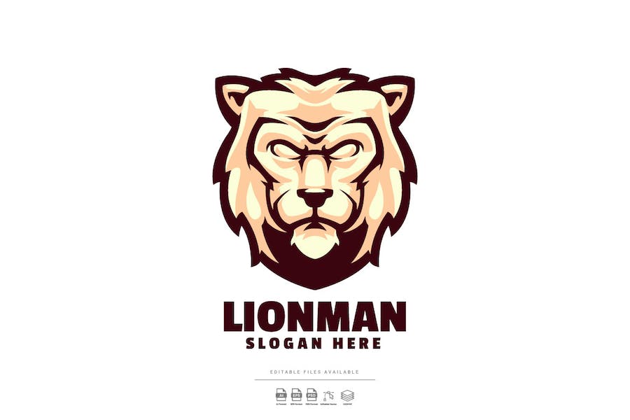 Premium Lion Head Logo  Free Download