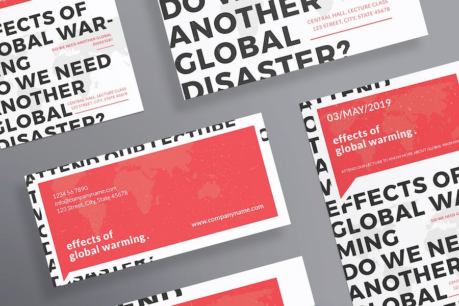 Premium Global Warming Conference Flyer and Poster Template  Free Download