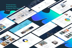 Banner image of Premium Financeness Business and Finance PSD Template  Free Download