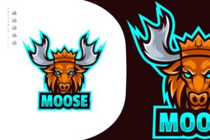 Banner image of Premium Moose Mascot Logo Design  Free Download