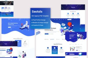 Banner image of Premium Seotols SEO Agency PSD Template  Free Download