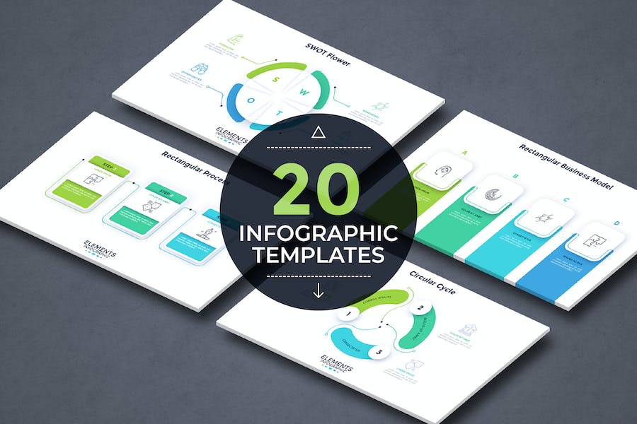 Premium 20 Infographic Templates  Free Download