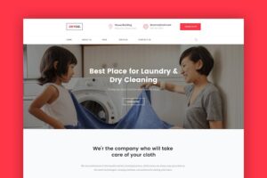 Banner image of Premium Dryco â Laundry & Dry Cleaning Services PSD Template  Free Download