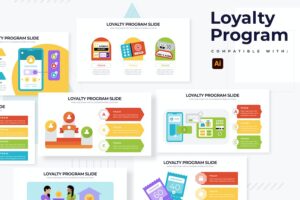 Banner image of Premium Marketing Loyalty Program Illustrator Infographics  Free Download