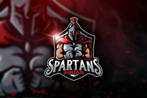 Banner image of Premium Spartans Squad Mascot Esport Logo  Free Download