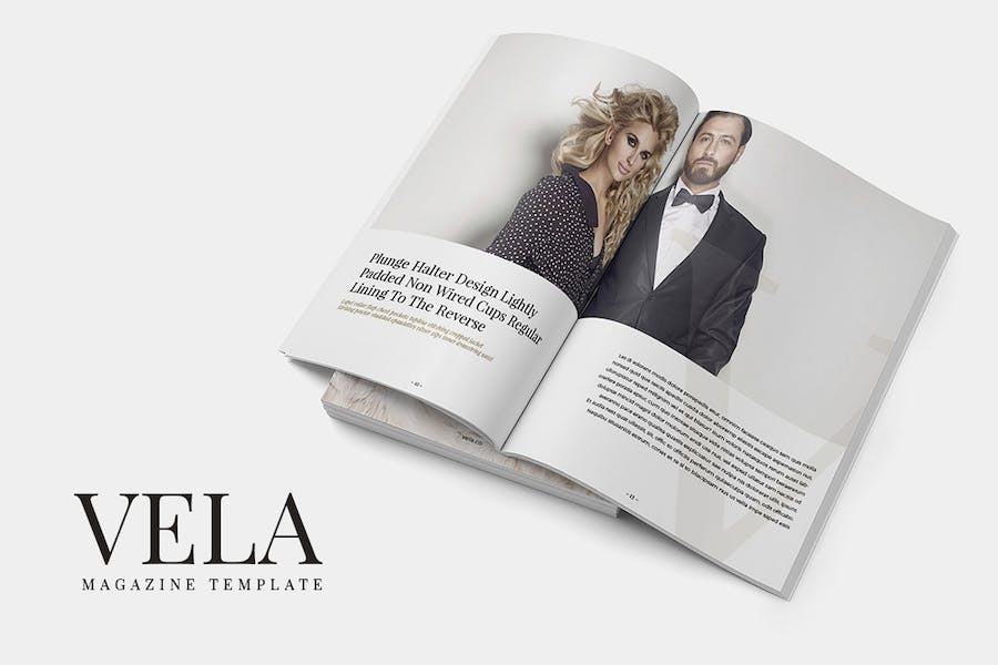Premium Vela Magazine Template  Free Download