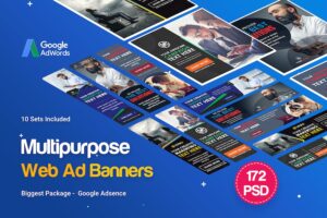 Banner image of Premium Multipurpose Banners & Ad - 10 Sets  Free Download