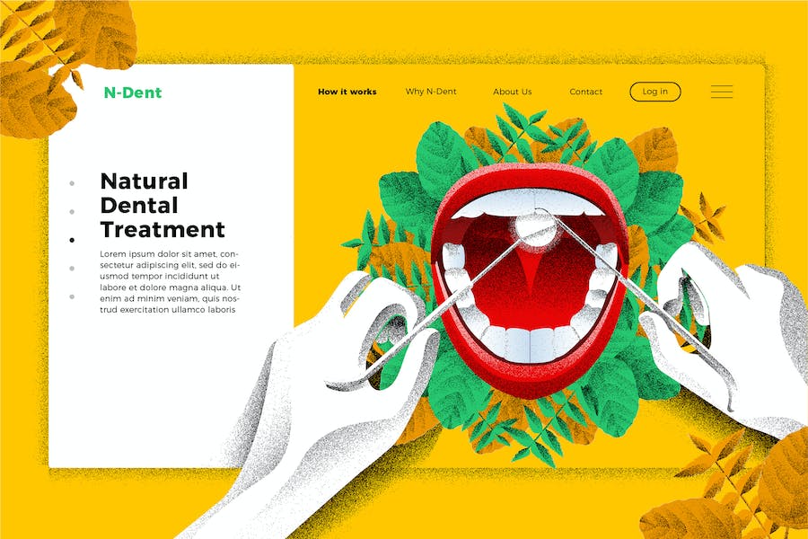 Premium Dentist Banner Landing Page  Free Download