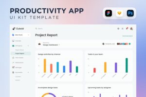 Banner image of Premium Project Report Dashboard UI Kit  Free Download