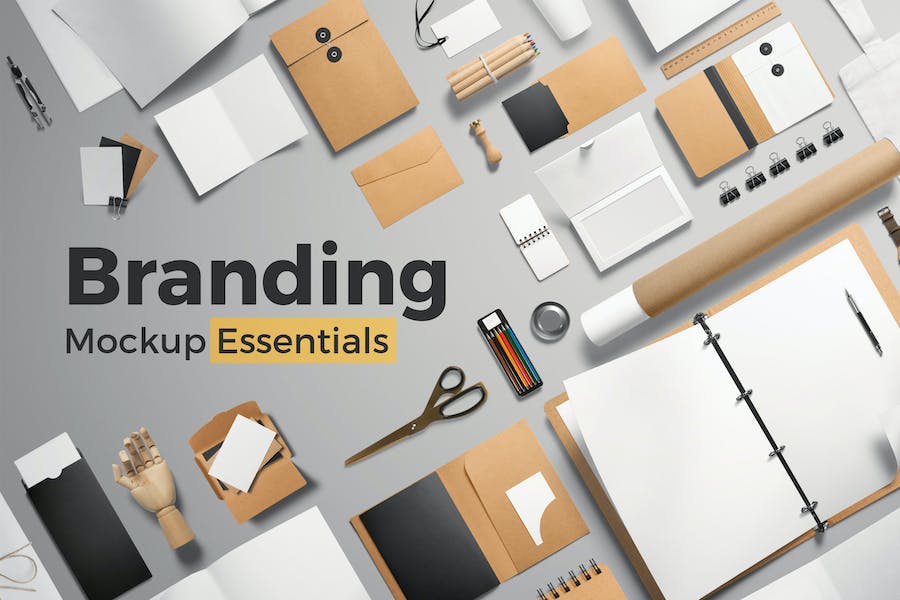 Premium Branding Mockup Essentials Vol 1  Free Download