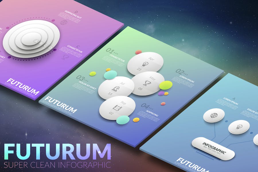 Premium Futurum Infographic White  Free Download