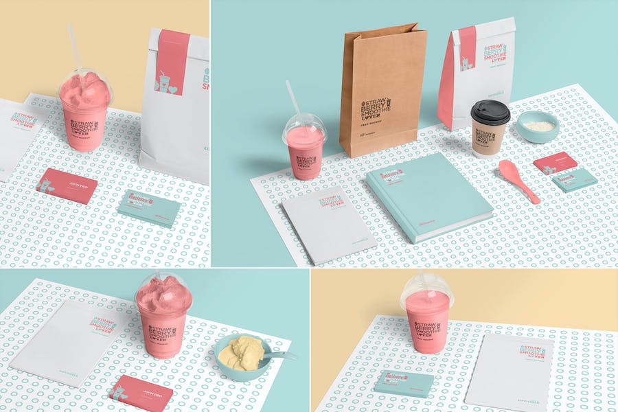 Premium Transparent Plastic Ice Cream Cup Mockups  Free Download